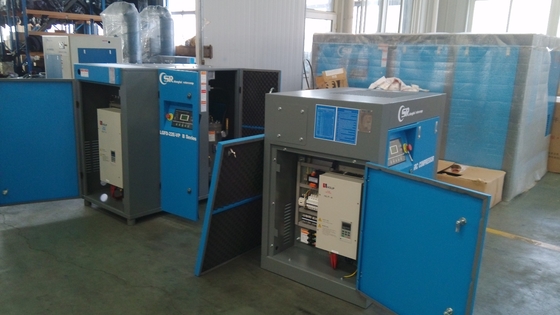 El aceite magnético de VSD inyectó la etapa doble 160kw/215hp del compresor rotatorio del tornillo