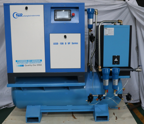 Compresor rotativo VSD de aceite sintético con humedad ≤ 90% RH