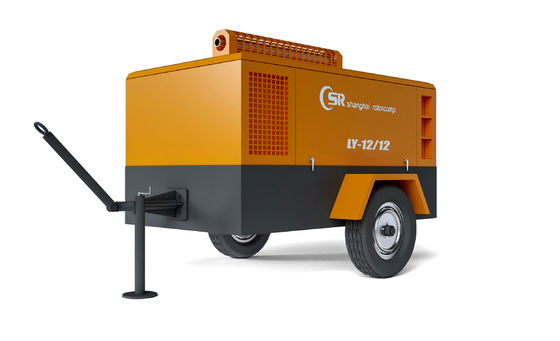 Compresor diesel del tornillo con el aceite sintético/mineral para el uso industrial/comercial