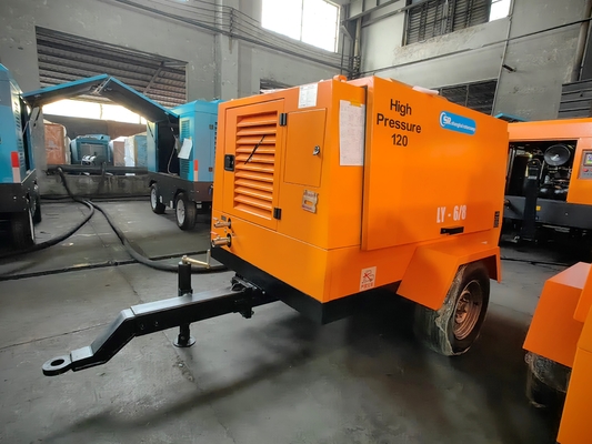 10-12 M3/min Compresor de tornillo diesel de flujo para aplicaciones industriales y comerciales