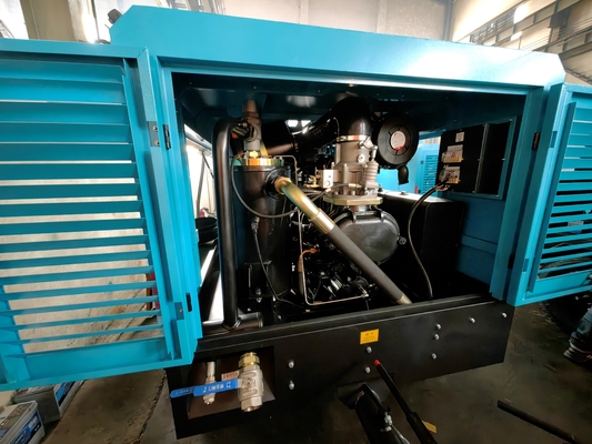 Cummins 210-260HP Compresor de tornillo diésel Aire / agua de refrigeración CE / ISO9001 certificado