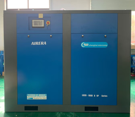Compresor de aire de tornillo de 160KW / Compresor de aire de tornillo rotativo con controlador inteligente de 90L
