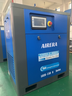 LGCD-7.5KW 4800 M3/h Compresor de aire de tornillo de flujo de aire de enfriamiento con control inteligente