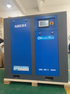 LGCD-37KW eléctrico de tornillo giratorio aire de refrigeración compresor de aire de refrigeración Tipo de correa de aire de refrigeración accionado flujo de aire de refrigeración 4800M3/h