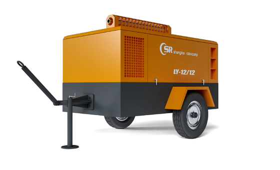Compresor de aire diesel tipo tornillo móvil 185 Cfm 260HP/1700rpm