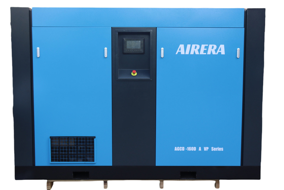Shanghai Rotorcomp AGCD-160D A VP Controlador inteligente Compresor de aire de tornillo con accionamiento directo para operaciones duraderas y de ahorro de costos