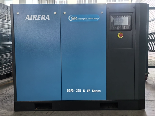 Shanghai Rotorcomp OGFD-22D C VP compresor de tornillo libre de aceite con modo de enfriamiento enfriado por agua y accionamiento directo